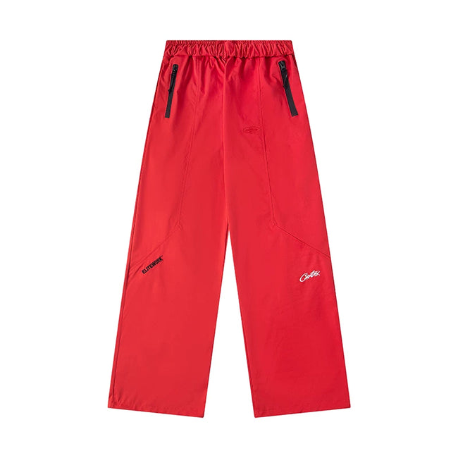 Corteiz Devil's Island Stormtrooper Waterproof Pants Red Hover Image