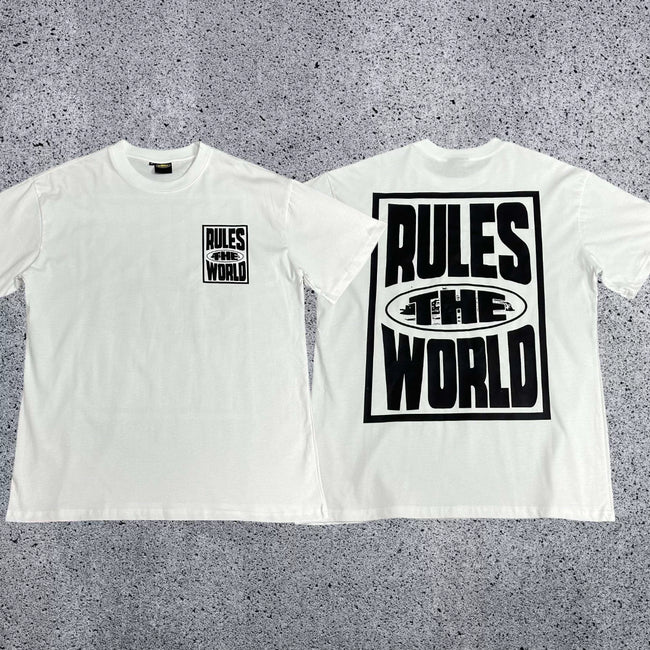 Corteiz RTW Box Logo T-Shirt – White/Black Hover Image