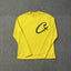 Corteiz C-Star Logo Long Sleeve Thermal Tee - Yellow