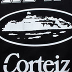 Corteiz All-Over Multi-Logo Heavyweight Hoodie - Black