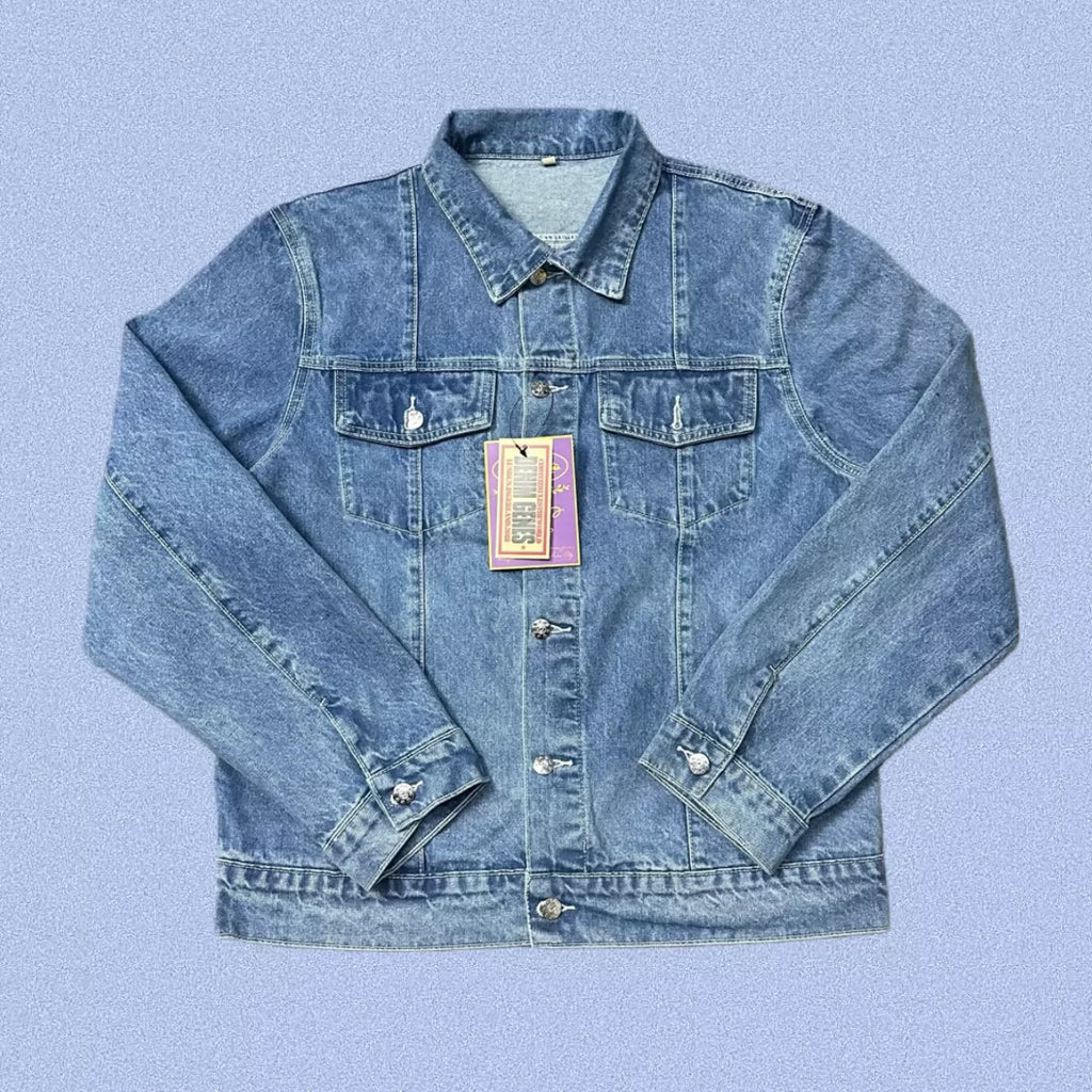 Corteiz Heavyweight Denim Jacket - Light Blue