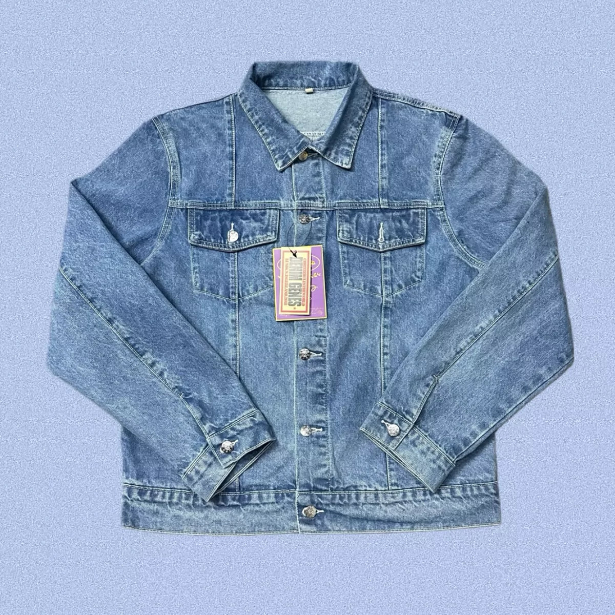 Corteiz Heavyweight Denim Jacket - Light Blue