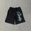 Corteiz Signature Script Logo Heavyweight Shorts black