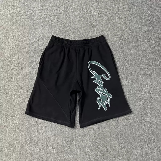 Corteiz Signature Script Logo Heavyweight Shorts black Hover Image