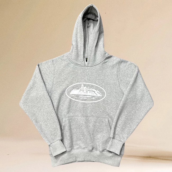 Corteiz Alcatraz Island Heavyweight Hoodie grey Hover Image