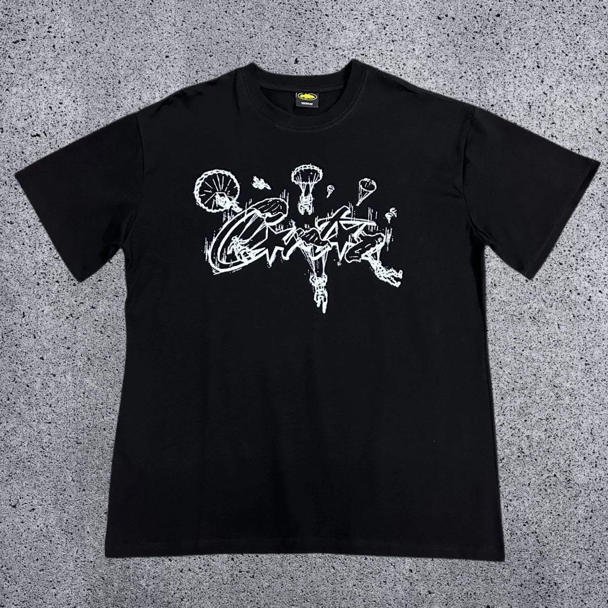 Corteiz RTW Box Logo T-Shirt – White/Yellow
