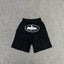 Corteiz Alcatraz Island Graphic Heavyweight Shorts black