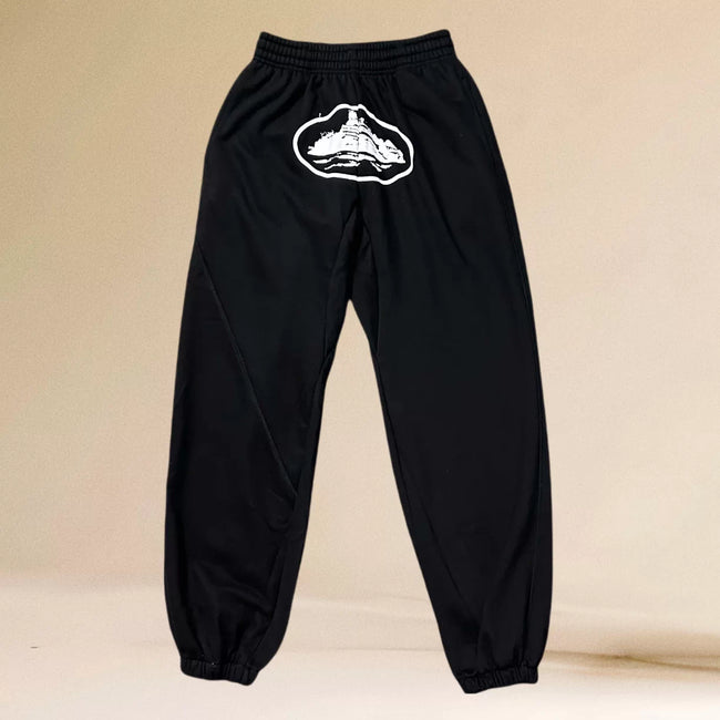 Corteiz Alcatraz Island Heavyweight  Sweatpants black Hover Image