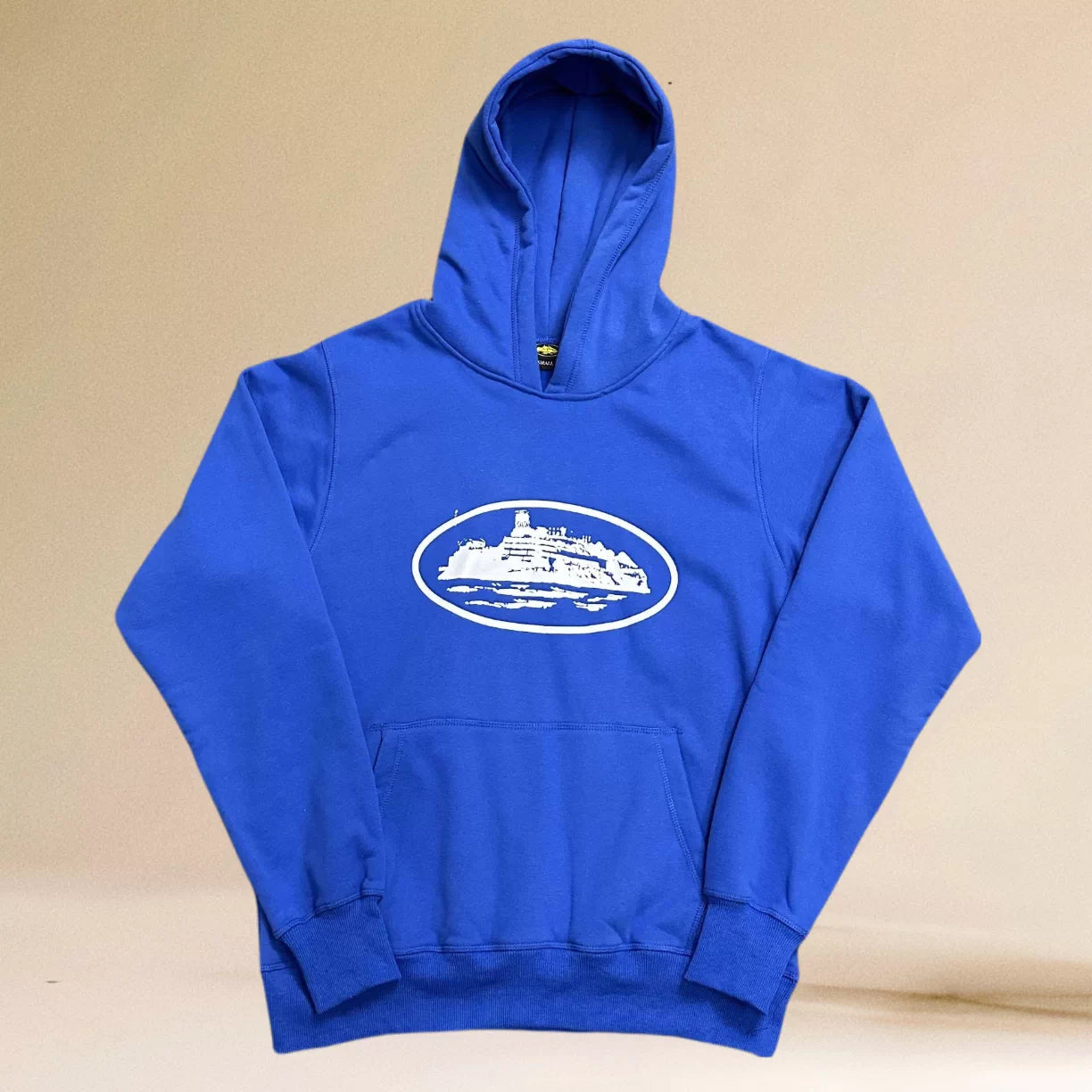 Corteiz Alcatraz Island Heavyweight Hoodie Deep Blue