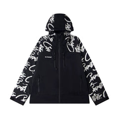 Corteiz Devil's Island Stormtrooper Waterproof Jacket Black