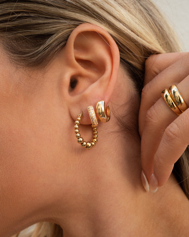 Chunky Baby Hoops | Gold Main Image