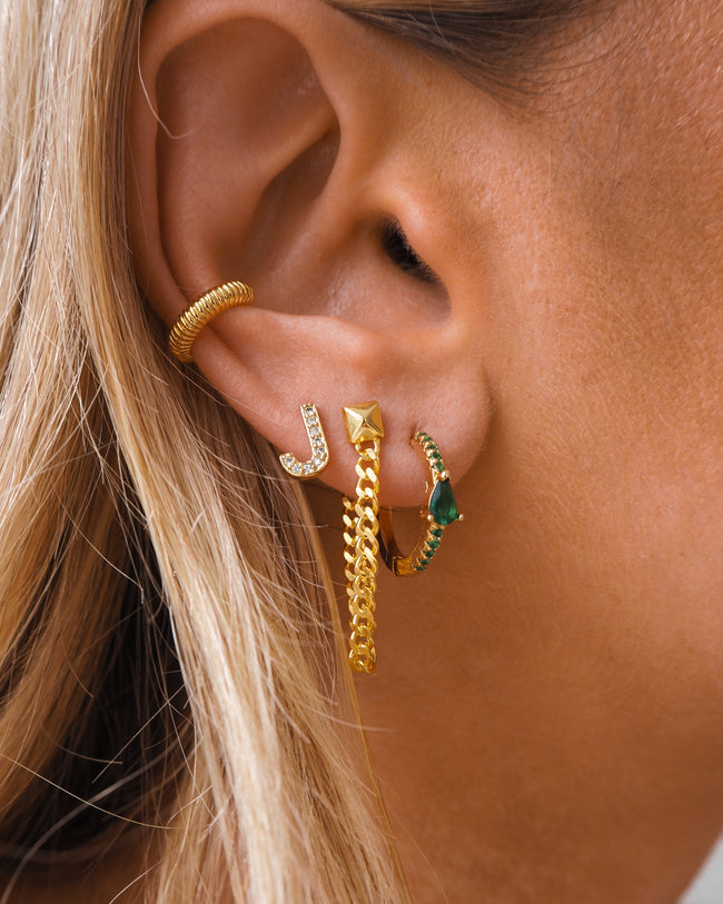 Devina Hoops | Emerald Main Image