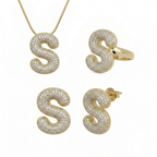 Adore Me Earring, Ring & Necklace 3 Piece Bundle