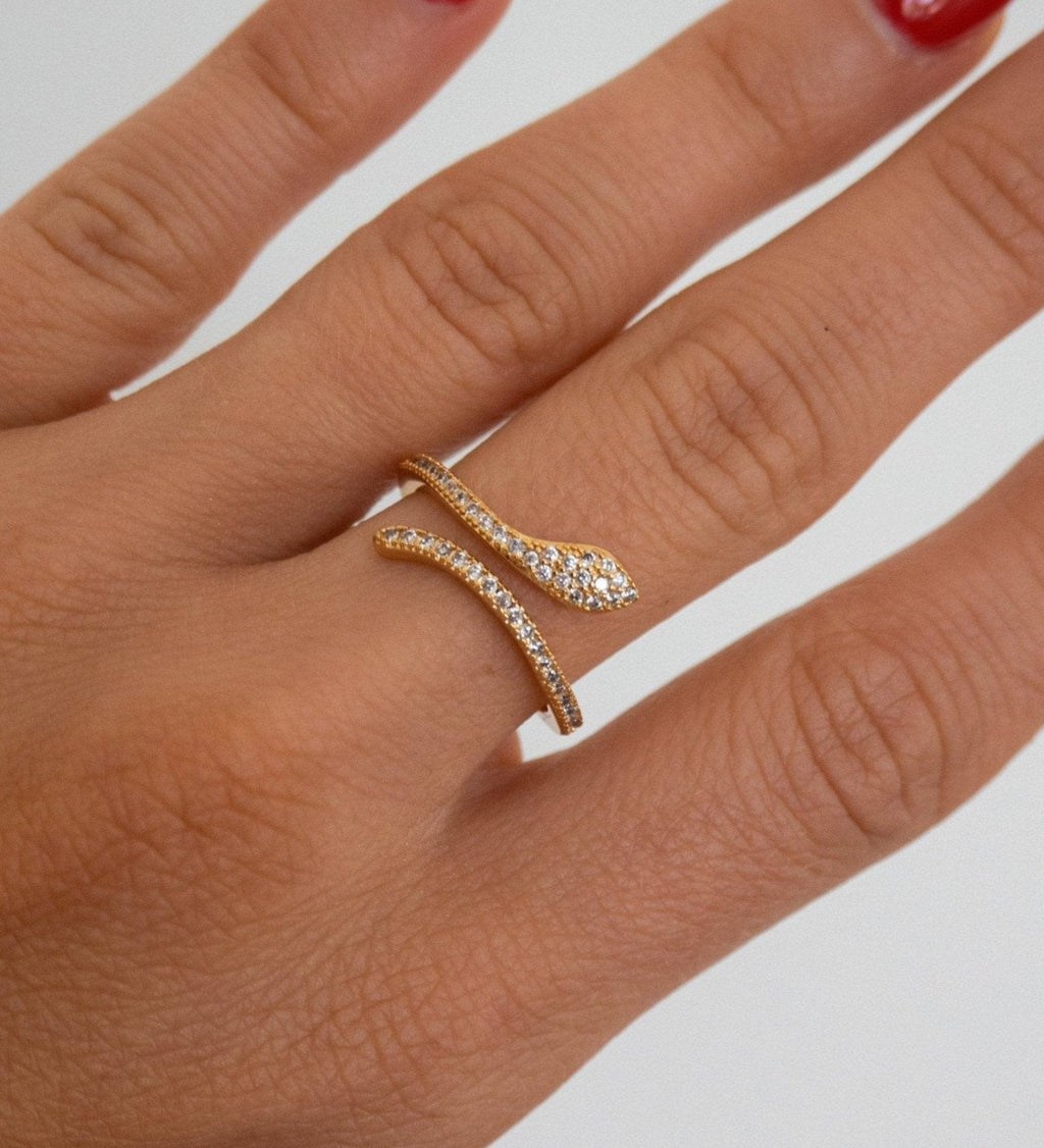 Pave Snake Ring