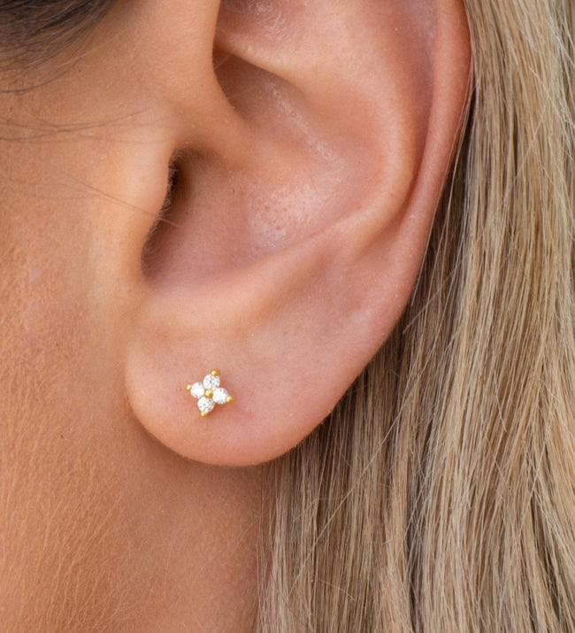 Raye Studs | Gold Hover Image