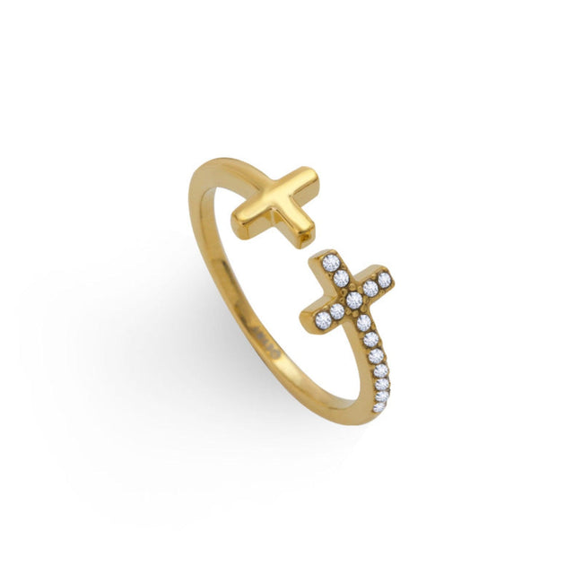 Risen Cross Ring Hover Image