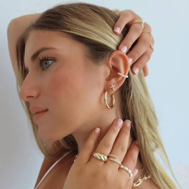 Sacred Pearl Earrings Main Image
