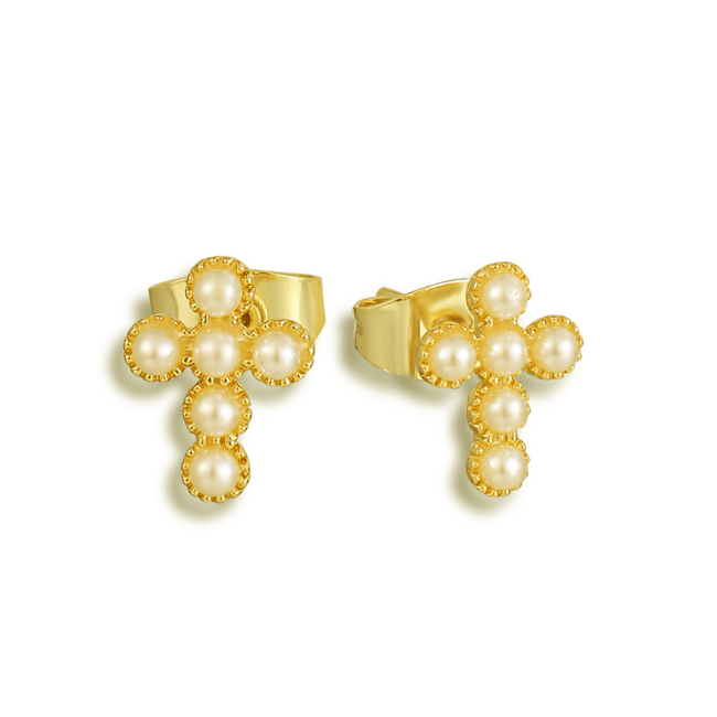Sacred Pearl Earrings Hover Image
