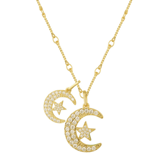 Star and Crescent Necklace Hover Image