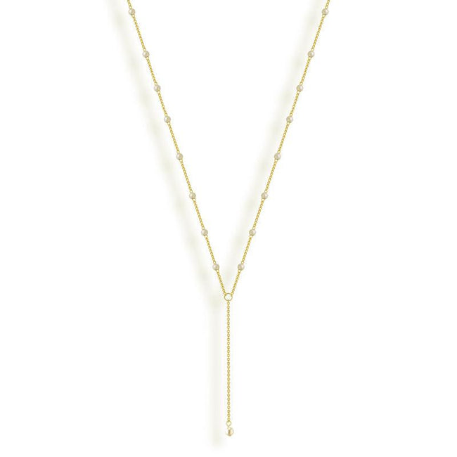 Sweet Pearl Lariat Necklace Main Image