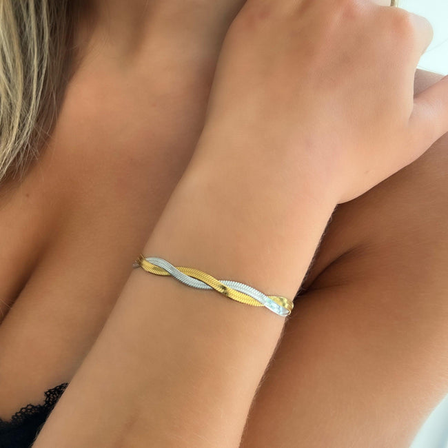 Two-Tone Medusa Bracelet Hover Image