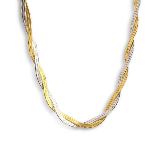 Two-Tone Medusa Necklace Main Image