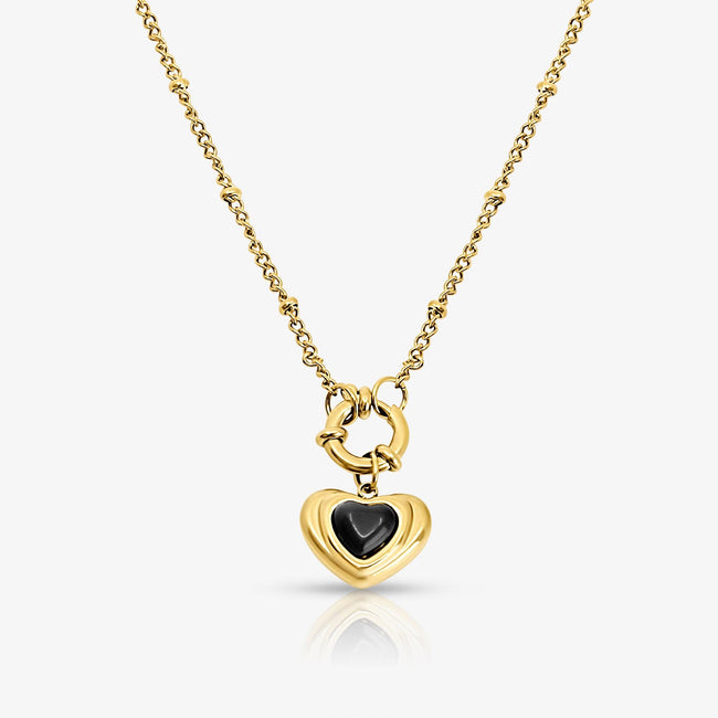 Midnight Heart Necklace Hover Image