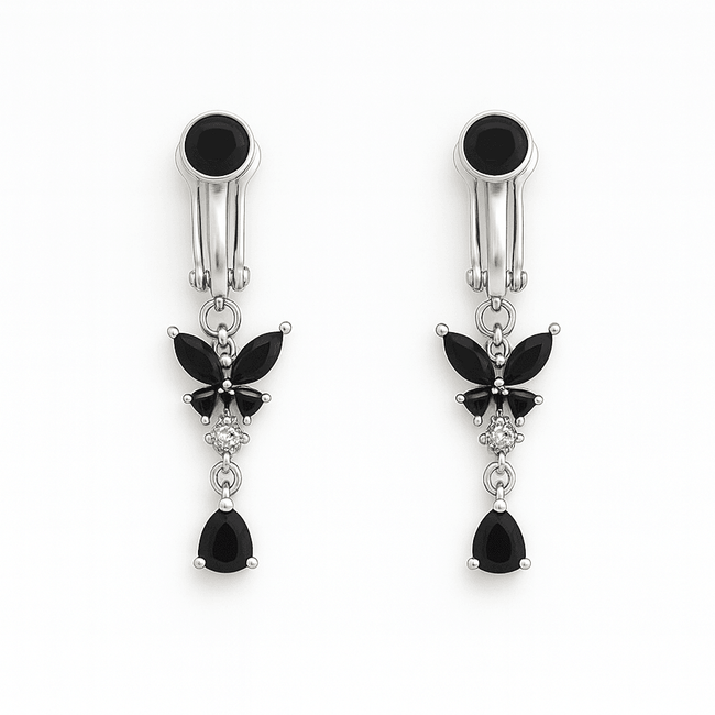Butterfly Kiss Clip-On Earrings Hover Image