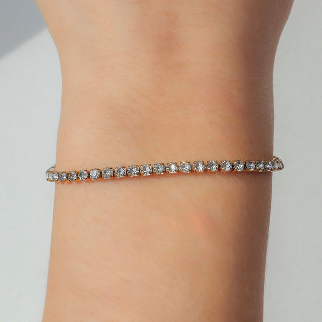 Champagne Princess Tennis Bracelet Hover Image