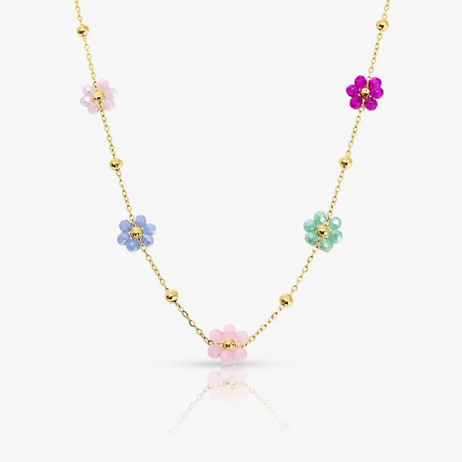 Daisy Pop Necklace & Bracelet 2 Piece Set Main Image