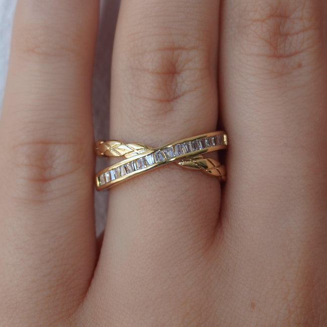 Crossed Paths Ring Hover Image