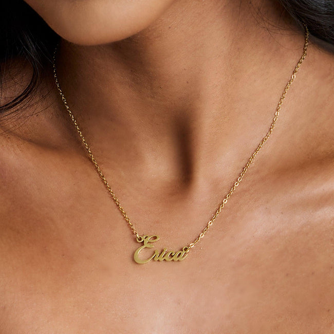 Custom/Personalized Nameplate Necklace Hover Image