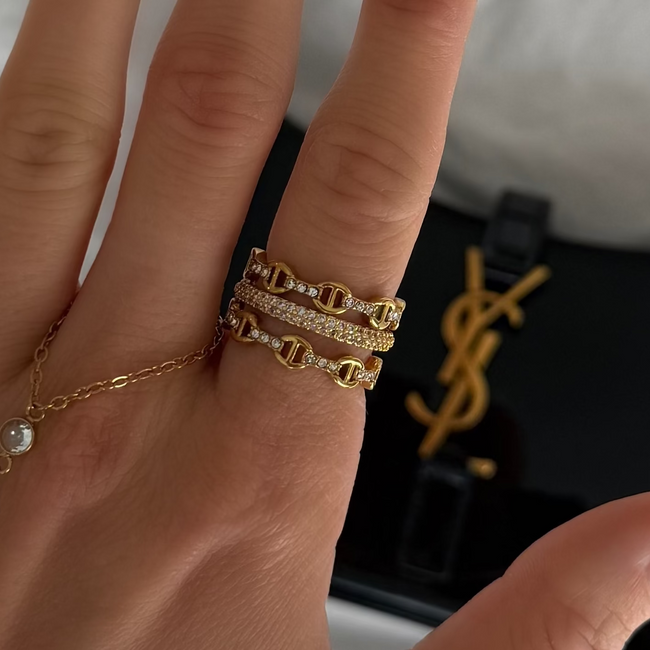 Dolce Iconic Stacked Ring Hover Image