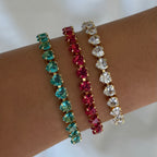 Fergie Heart Tennis Bracelet
