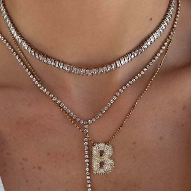 Frost Beam Tennis Choker Necklace Main Image
