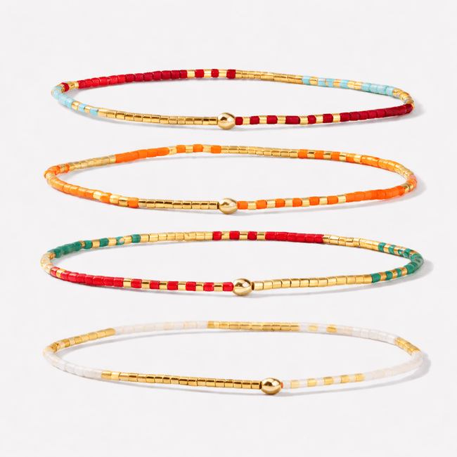 Happy Beads Bracelet: 4 Piece Bracelet Set Main Image