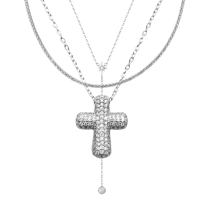 Icy Cross 3-Piece Necklace Bundle Main Image