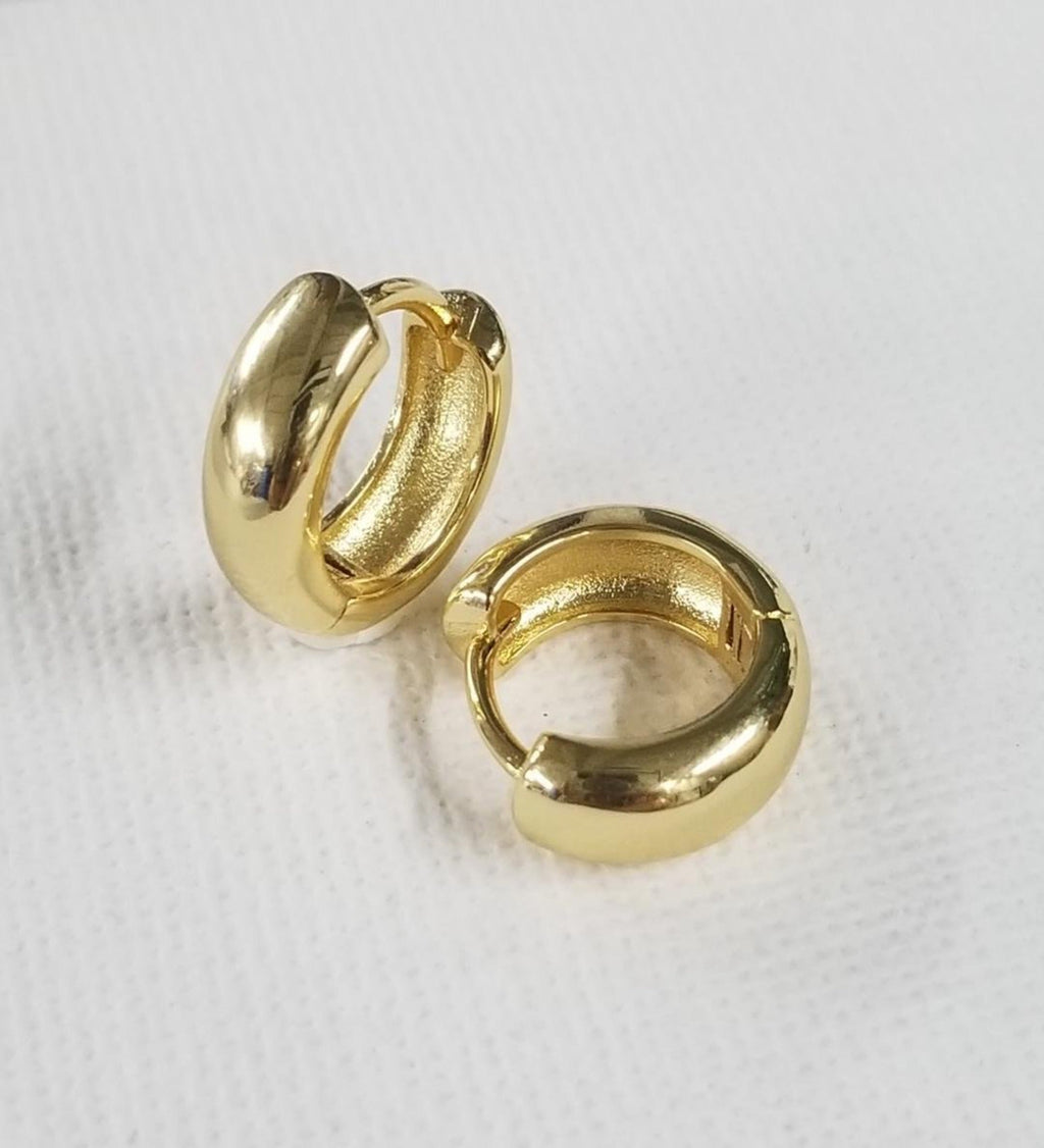 Chunky Baby Hoops | Gold