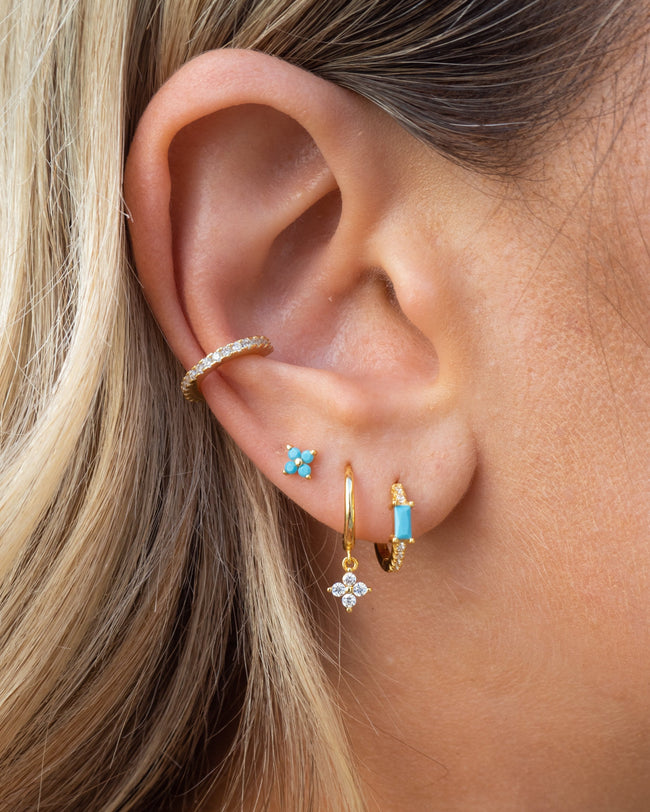 Raye Studs | Turquoise Main Image