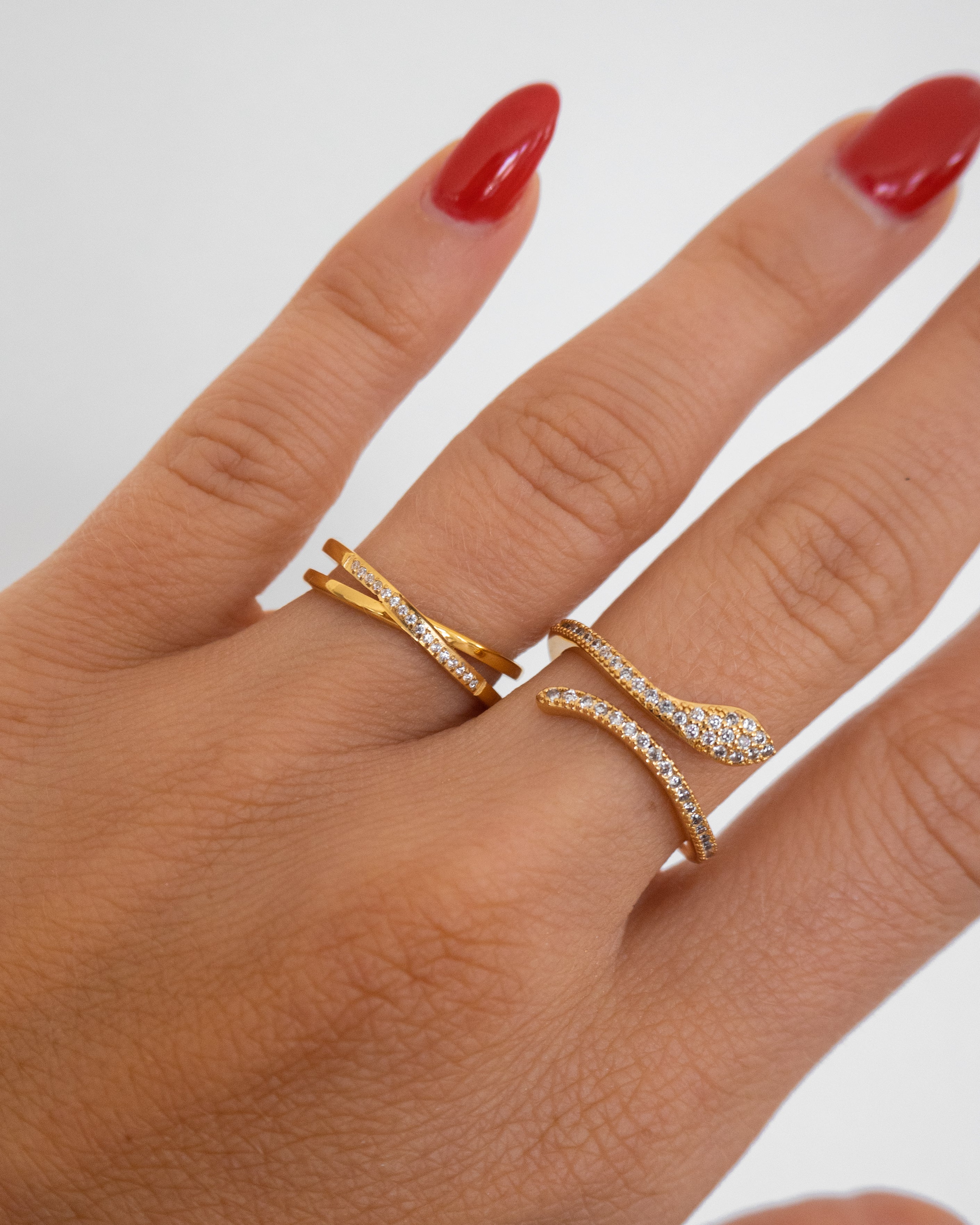 Pave Snake Ring