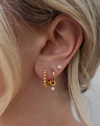 Bezel Studs | Gold