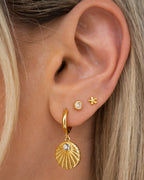 Bezel Studs | Gold
