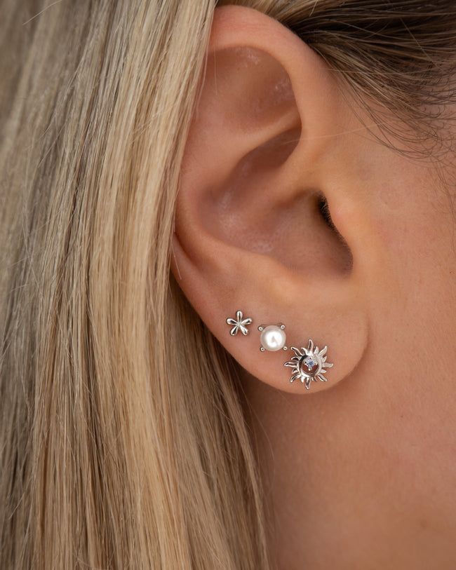 Pearl Studs | Silver Main Image