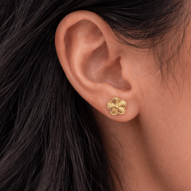 Lucky Bloom Stud Earrings Hover Image