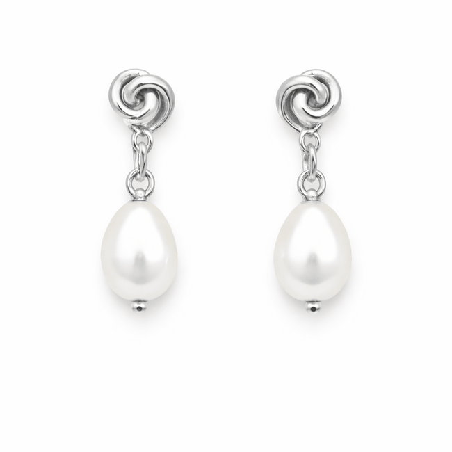 Pearl & Swirl Earrings Main Image