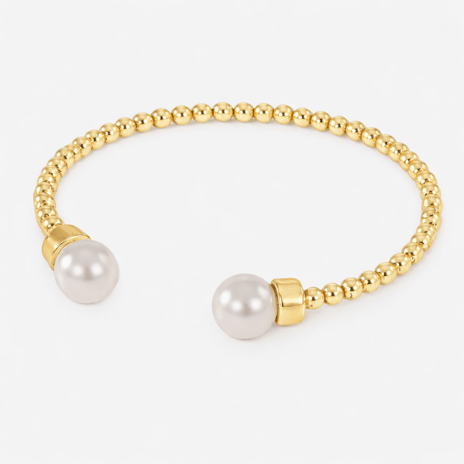 Pearly Beaded Bangle Hover Image