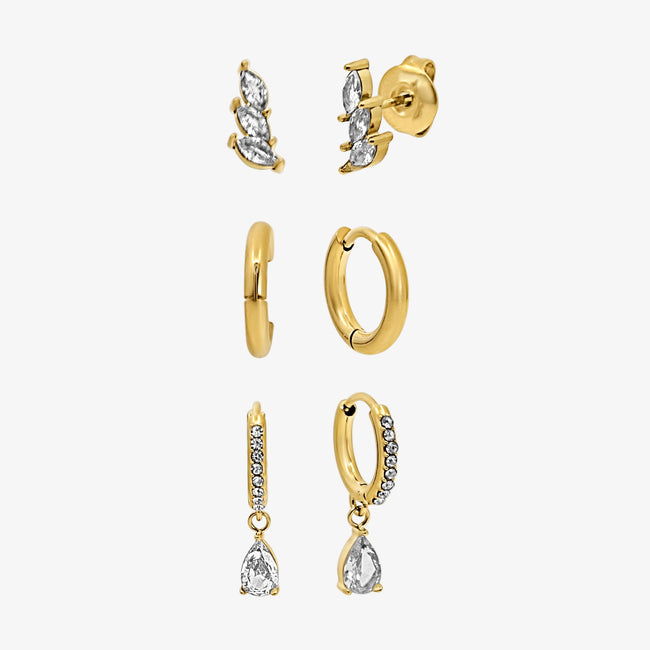 Sweet Sparkle Earrings 3-Pieces Set Main Image