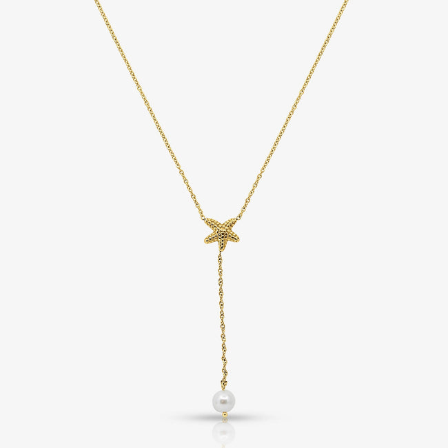 Pearly Sea Lariat Necklace Main Image