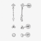 Flat Back Earrings Set Collection