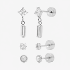 Flat Back Earrings Set Collection